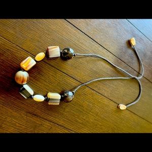 Original Noonday Collection necklace with toggle and large beads (retired)